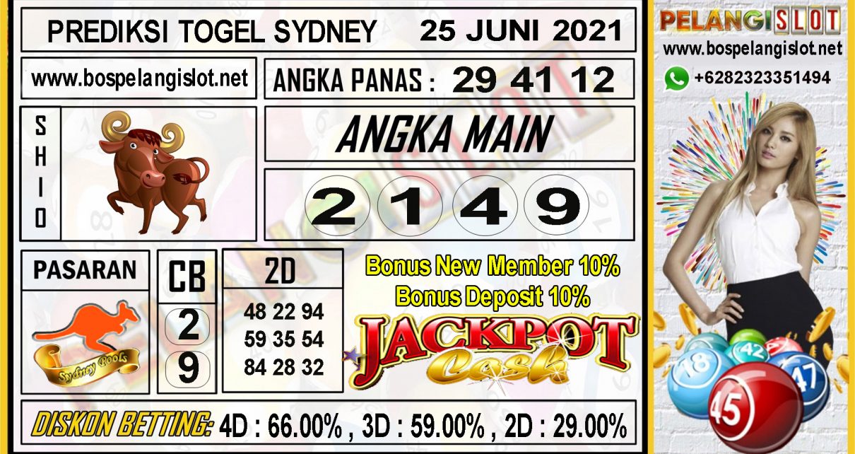 PREDIKSI TOGEL SYDNEY POOLS 25 JUNI 2021