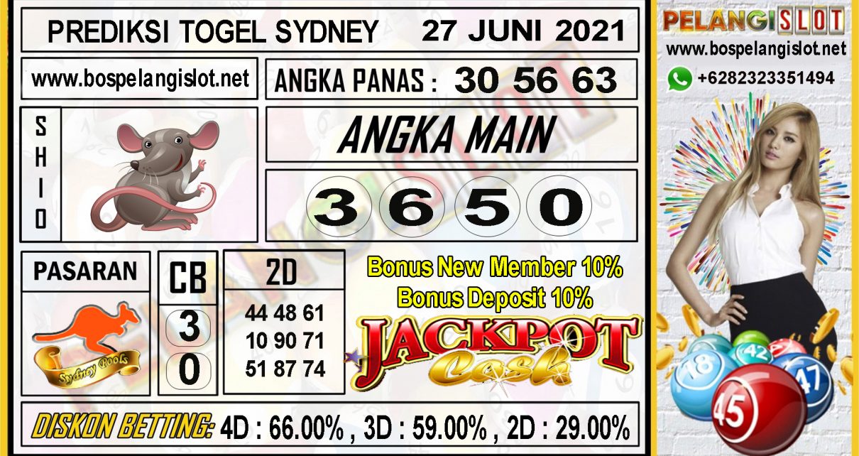 PREDIKSI TOGEL SYDNEY POOLS 27 JUNI 2021