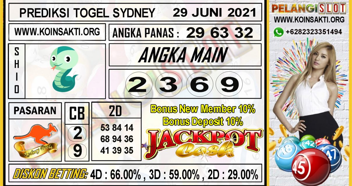 PREDIKSI TOGEL SYDNEY POOLS 29 JUNI 2021