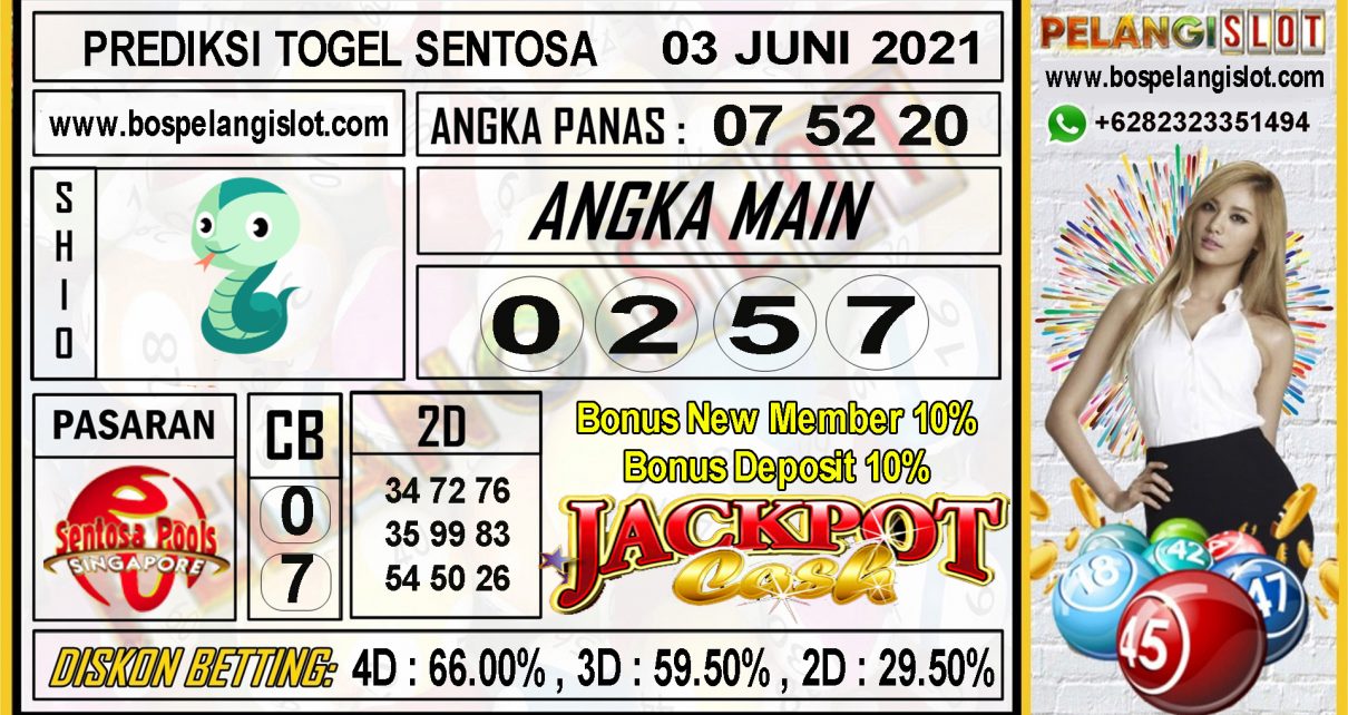 PREDIKSI SENTOSA POOLS TANGGAL 03 JUNI 2021