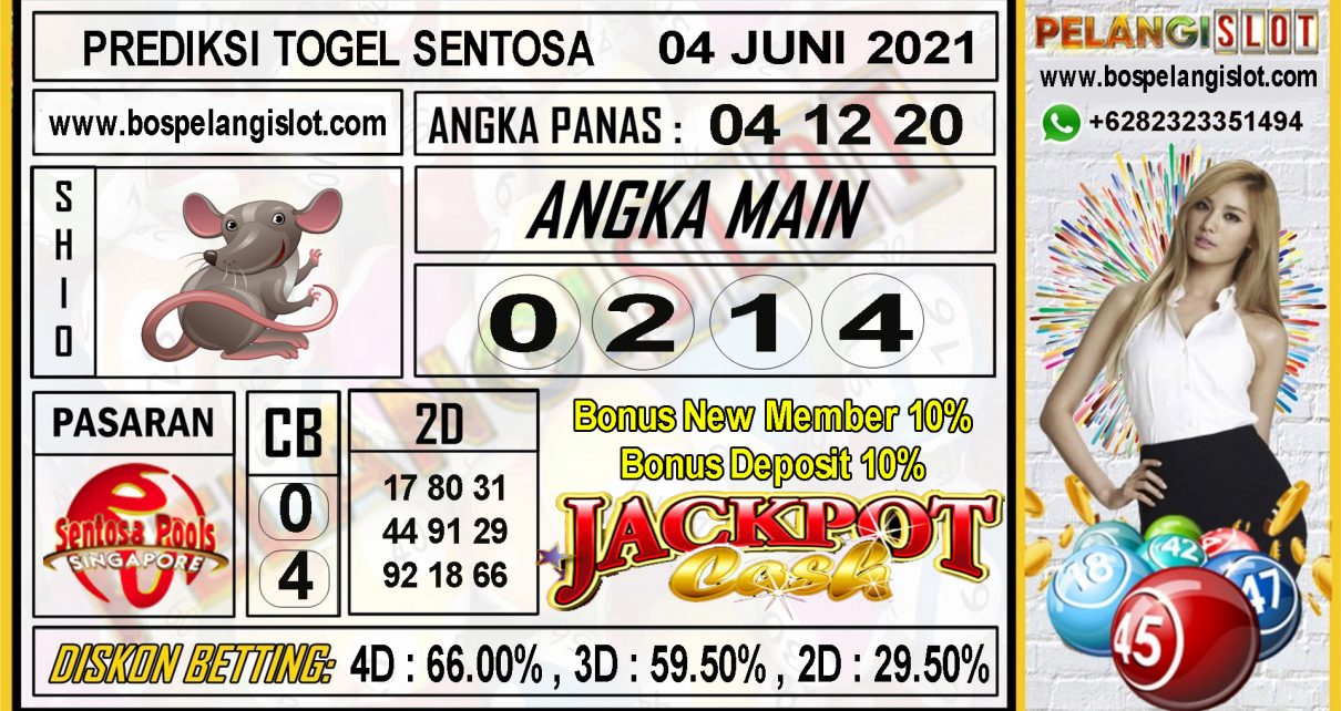 PREDIKSI TOGEL SENTOSA POOLS 04 JUNI 2021