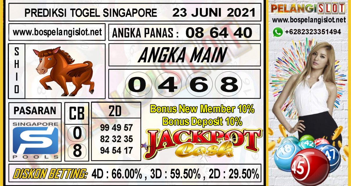 PREDIKSI TOGEL SINGAPORE POOLS 23 JUNI 2021