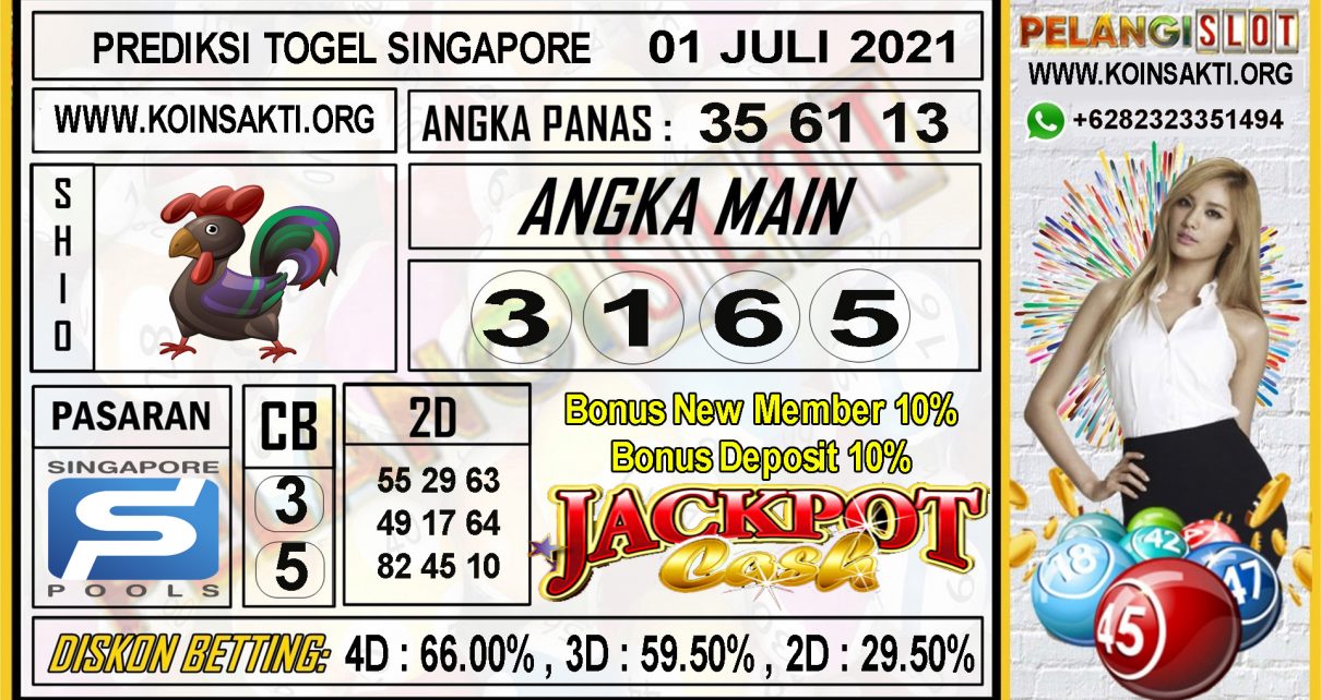 PREDIKSI TOGEL SINGAPORE POOLS 01 JULI 2021