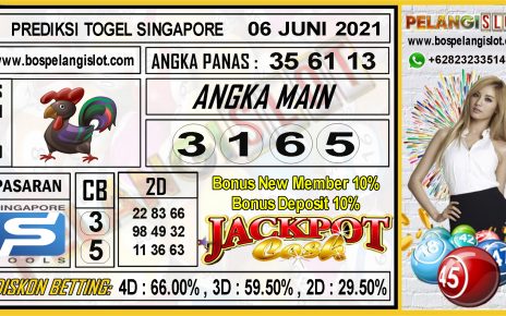 PREDIKSI TOGEL SINGAPORE POOLS 06 JUNI 2021