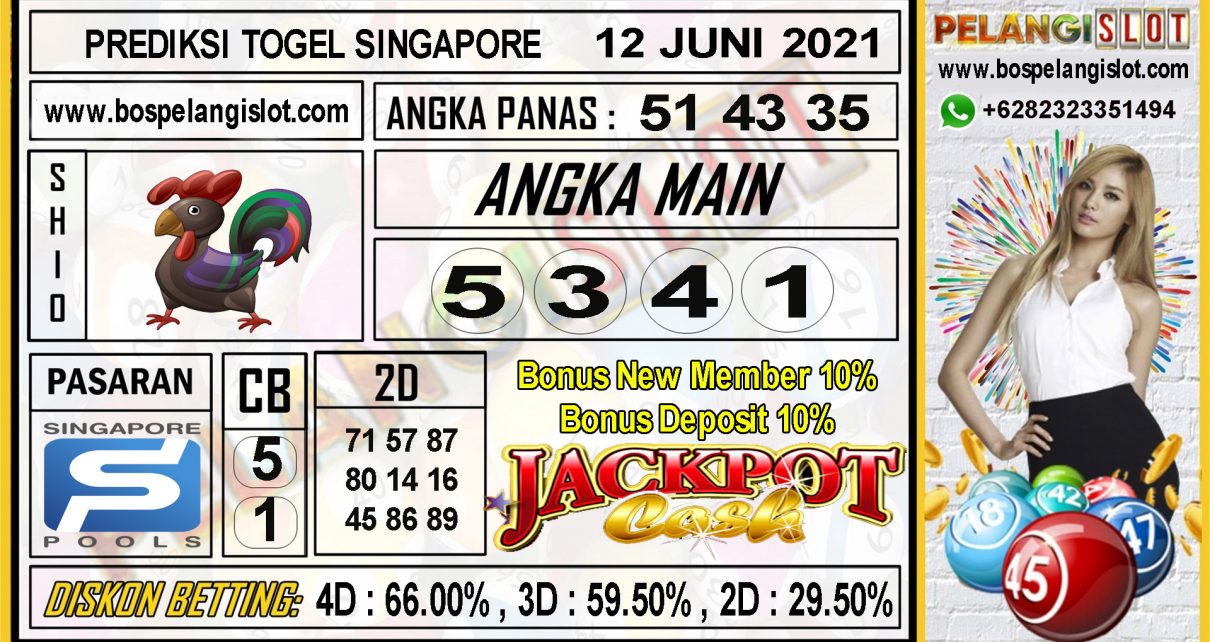 PREDIKSI TOGEL SINGAPORE POOLS 12 JUNI 2021