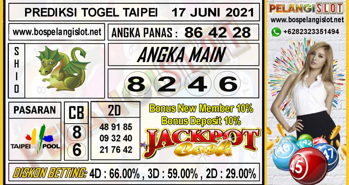 PREDIKSI TAIPEI POOLS TANGGAL 17 JUNI 2021