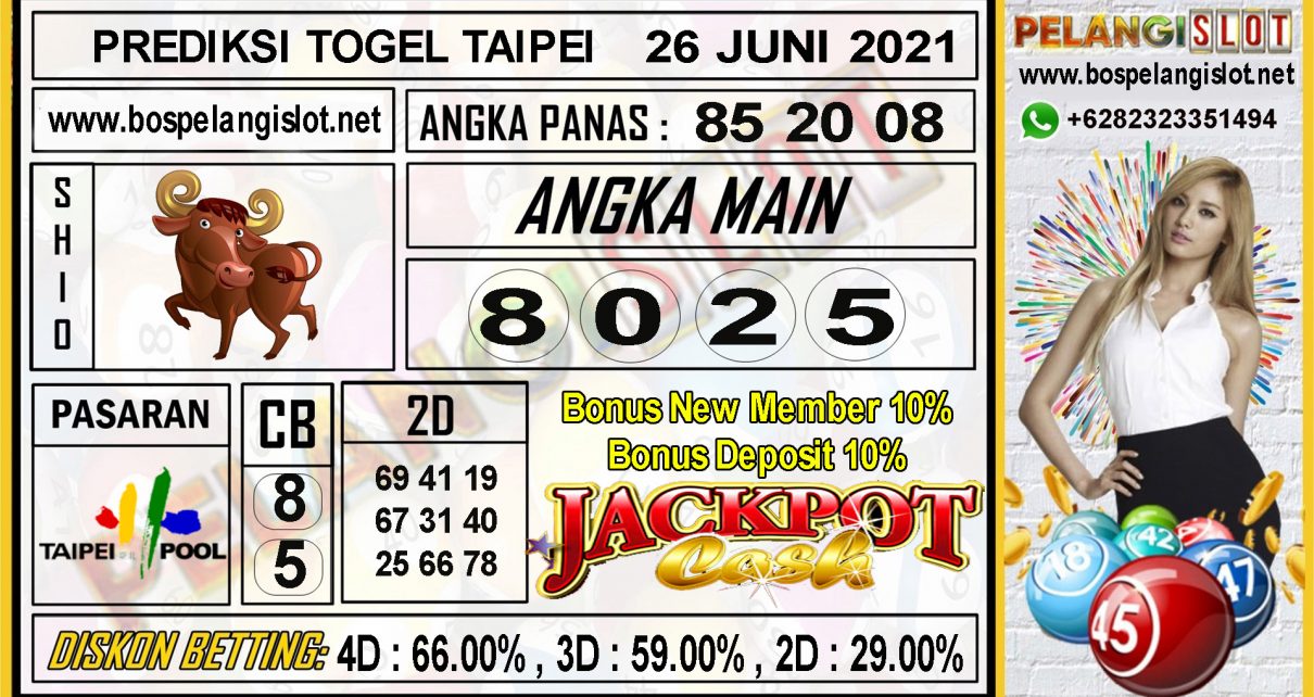 PREDIKSI TOGEL TAIPEI POOLS 25 JUNI 2021