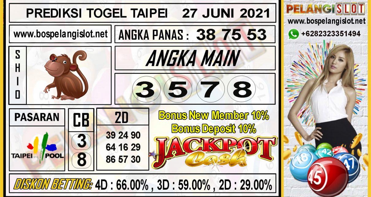 PREDIKSI TOGEL TAIPEI POOLS 27 JUNI 2021