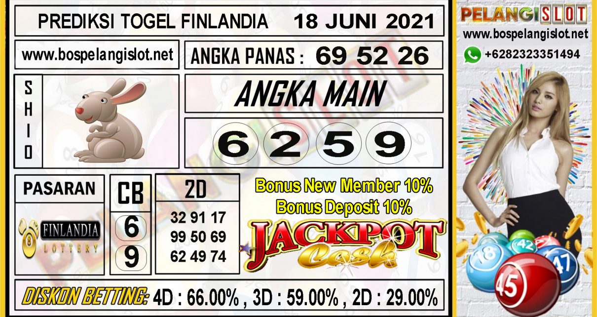 PREDIKSI FINLANDIA LOTTERY TANGGAL 18 JUNI 2021