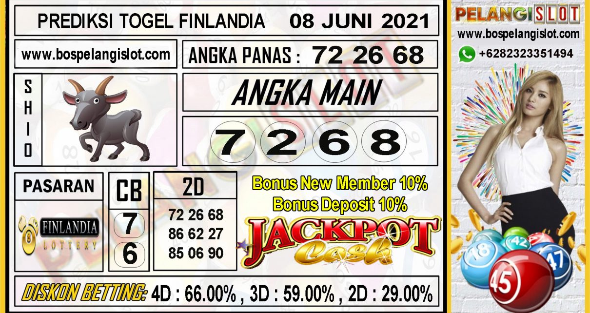 PREDIKSI FINLANDIA LOTTERY TANGGAL 08 JUNI 2021