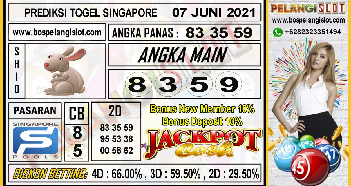 PREDIKSI SINGAPORE POOLS TANGGAL 07 JUNI 2021