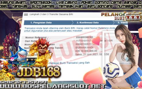 BUKTI KEMENANGAN MEMBER PELANGI SLOT 21 JUNI 2021