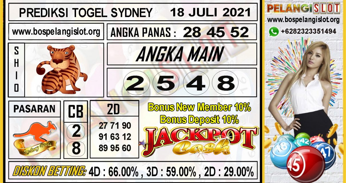 PREDIKSI TOGEL SYDNEY POOLS 18 JULI 2021