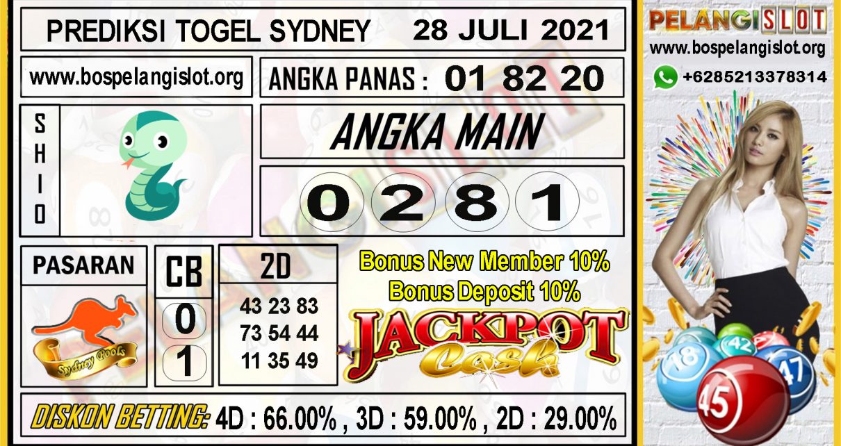 PREDIKSI TOGEL SYDNEY POOLS 28 JULI 2021