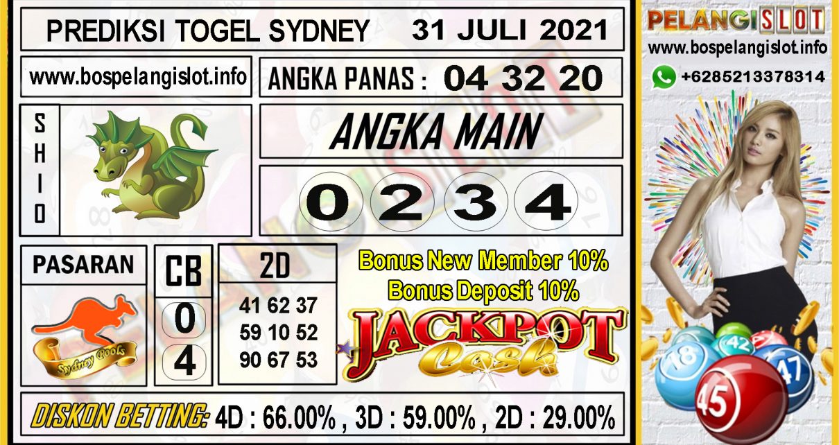 PREDIKSI TOGEL SYDNEY POOLS 31 JULI 2021