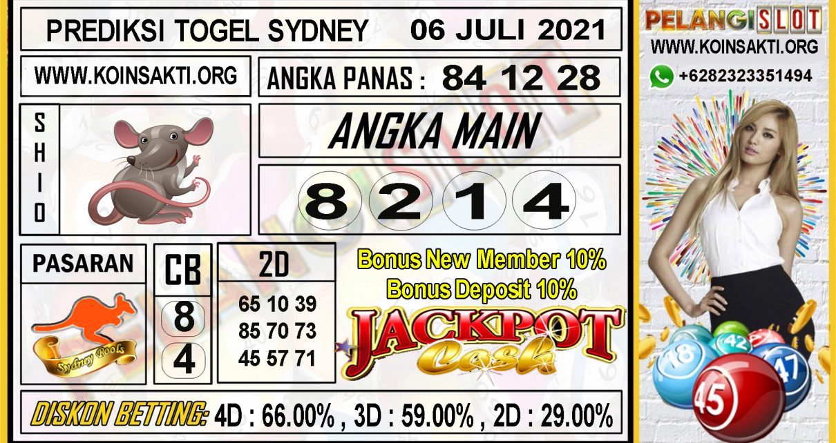 PREDIKSI TOGEL SYDNEY POOLS 06 JULI 2021