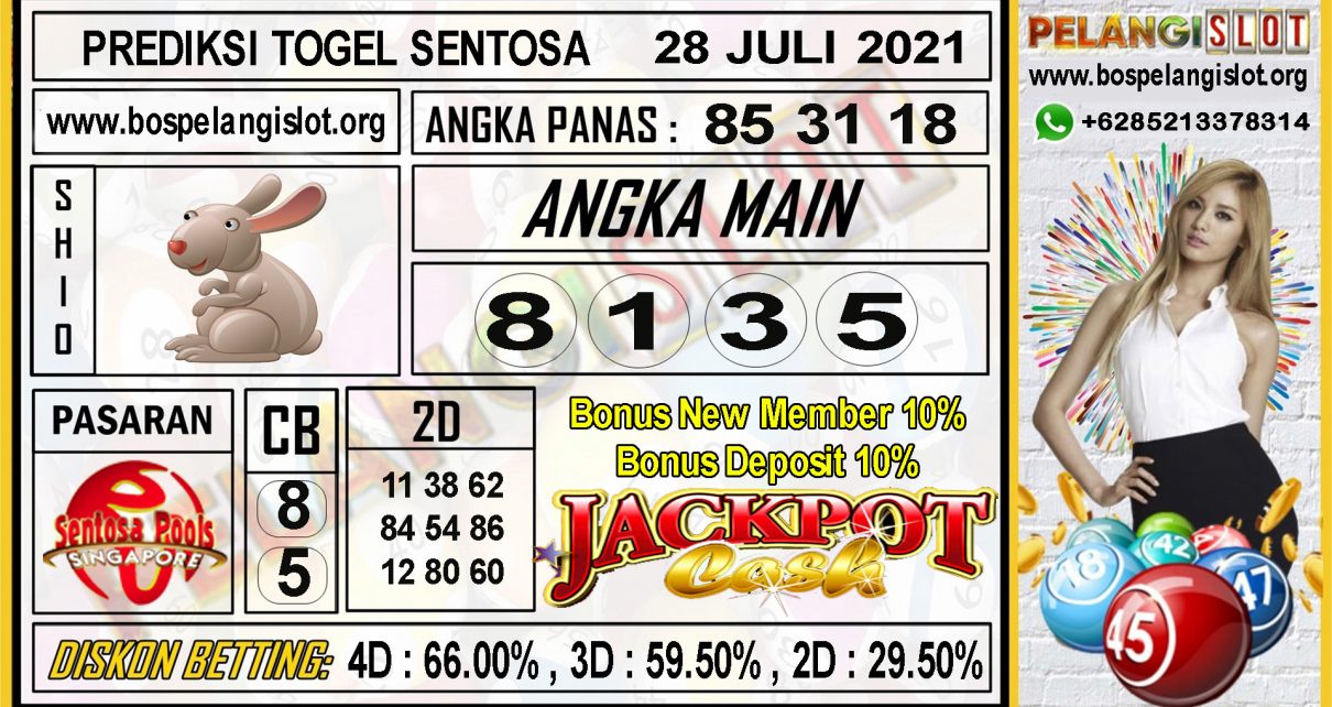 PREDIKSI TOGEL SENTOSA POOLS 28 JULI 2021