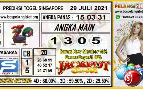 PREDIKSI TOGEL SINGAPORE POOLS 29 JULI 2021