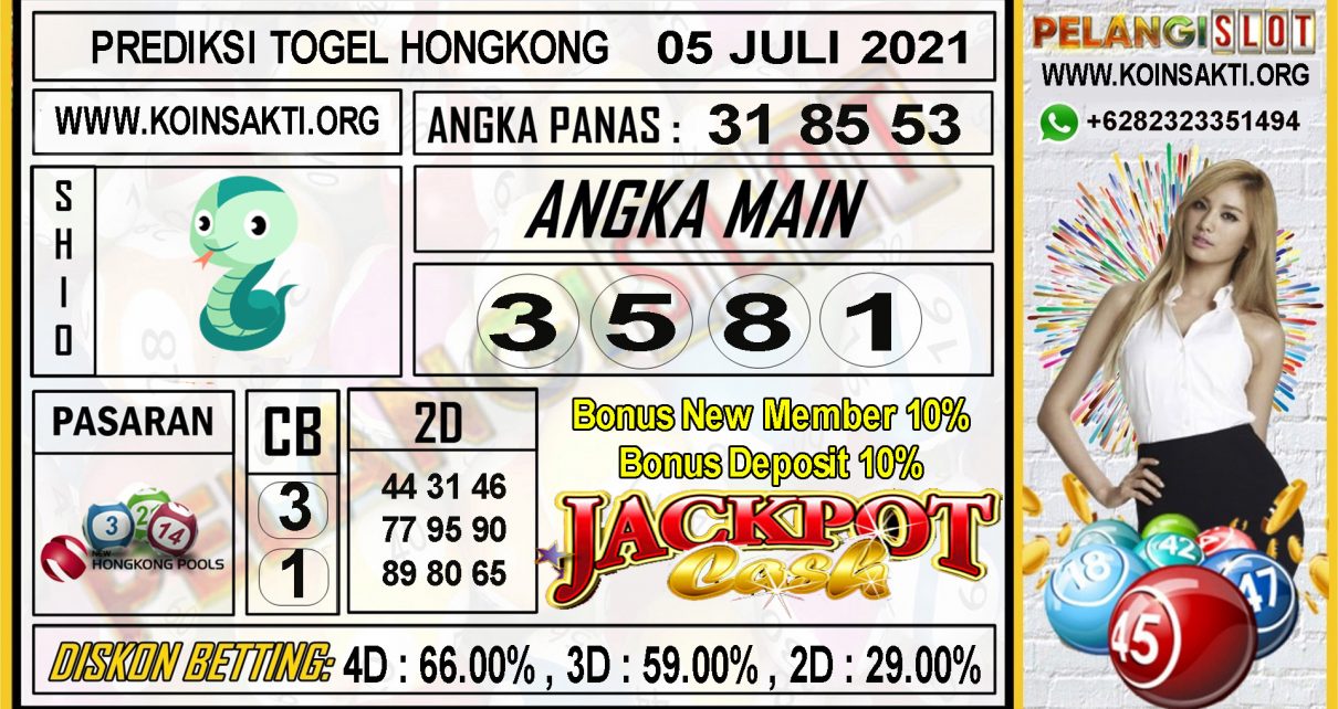 PREDIKSI TOGEL HONGKONG POOLS 05 JULI 2021