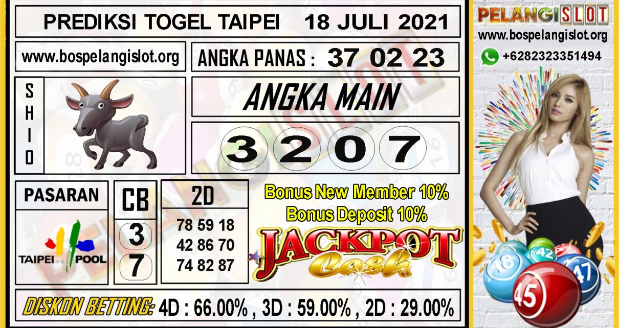 PREDIKSI TOGEL TAIPEI POOLS 18 JULI 2021