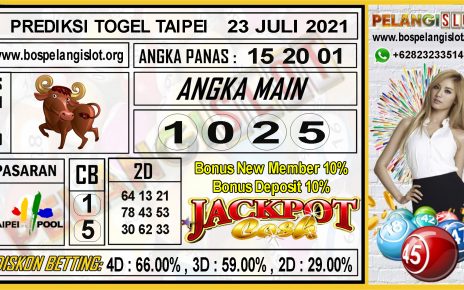 PREDIKSI TOGEL TAIPEI POOLS 23 JULI 2021