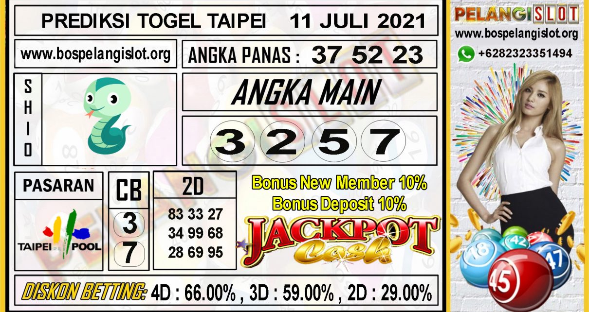 PREDIKSI TOGEL TAIPEI POOLS 11 JULI 2021