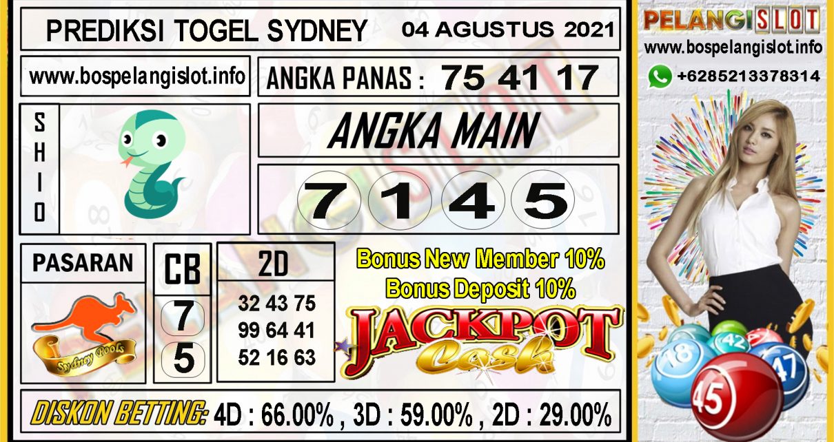 PREDIKSI TOGEL SYDNEY POOLS 04 AGUSTUS 2021