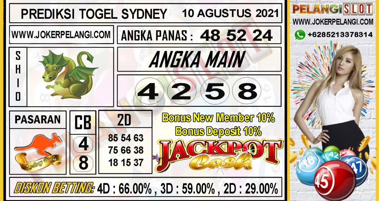 PREDIKSI TOGEL SYDNEY POOLS 10 AGUSTUS 2021