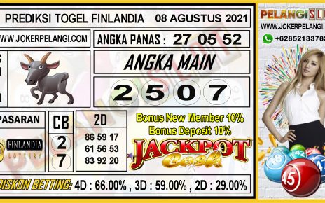 PREDIKSI TOGEL FINLANDIA LOTTERY 08 AGUSTUS 2021