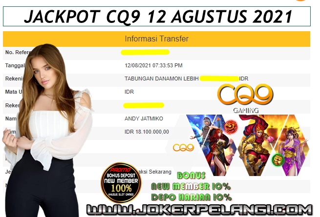 BUKTI KEMENANGAN MEMBER TANGGAL 12 AGUSTUS 2021