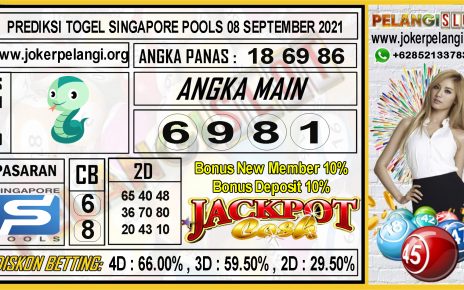 PREDIKSI TOGEL SINGAPORE POOLS 08 SEPTEMBER 2021