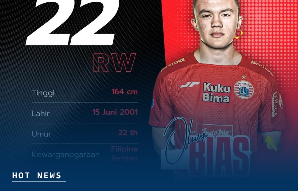 Persija Resmi Datangkan Mantan Pemain RB Leipzig Oliver Saludares Bias yang juga pemain Timnas Filipina