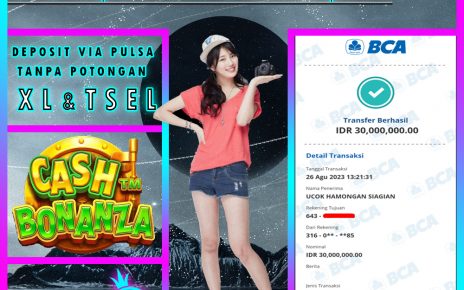 BUKTI JACKPOT KEMENANGAN SLOT PRAGMATIC 26 AGUSTUS 2023