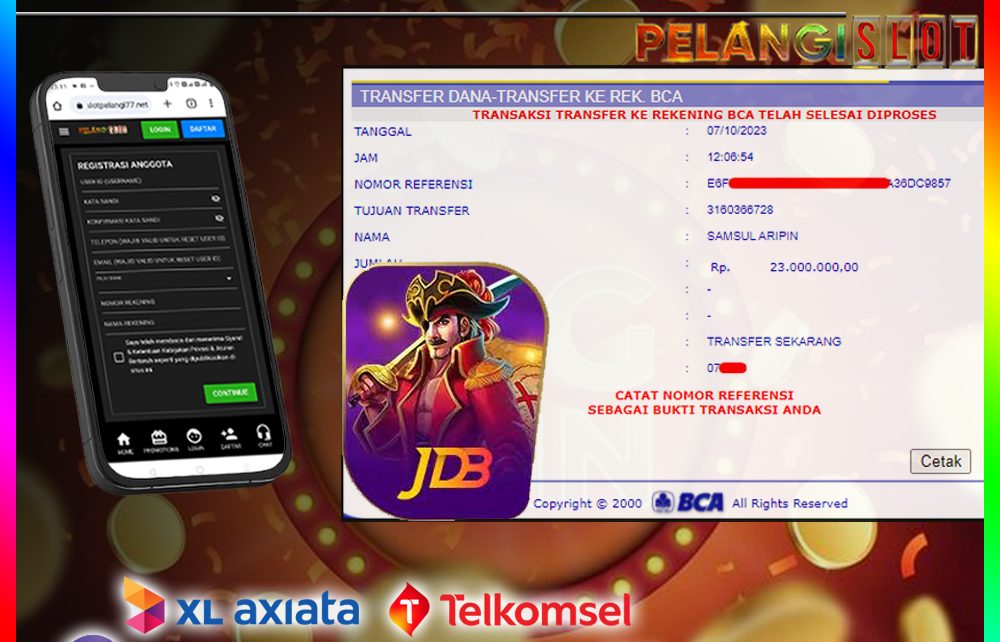 BUKTI KEMENANGAN JACKPOT MAIN JDB SLOT 168, 07 OKTOBER 2023