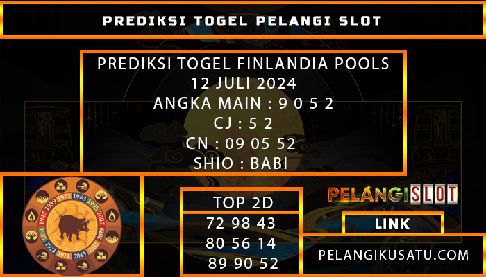 PREDIKSI TOGEL FINLANDIA POOLS 12 JULI 2024