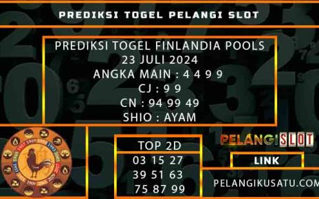 PREDIKSI TOGEL FINLANDIA POOLS 23 JULI 2024