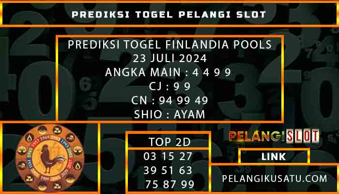 PREDIKSI TOGEL FINLANDIA POOLS 23 JULI 2024