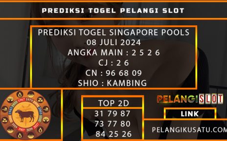 PREDIKSI TOGEL SINGAPORE POOLS 08 JULI 2024