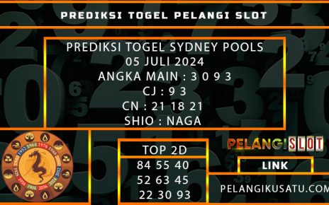 PREDIKSI TOGEL SYDNEY POOLS 05 JULI 2024