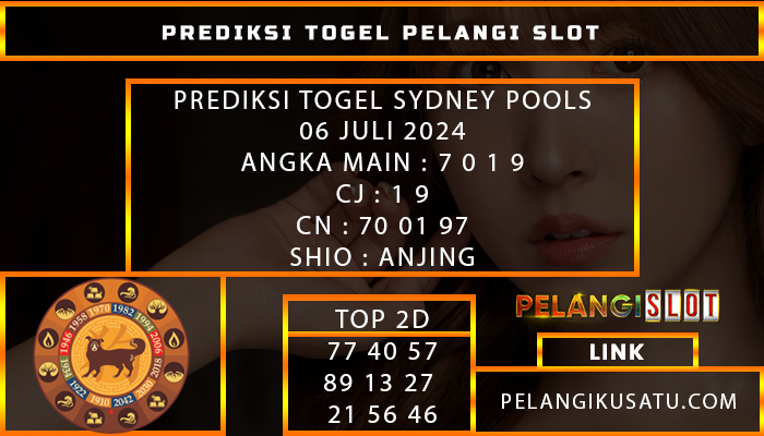 PREDIKSI TOGEL SYDNEY POOLS 06 JULI 2024