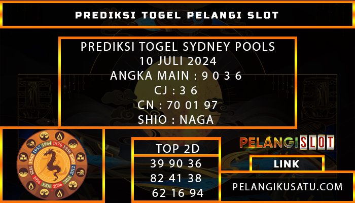 PREDIKSI TOGEL SYDNEY POOLS 10 JULI 2024