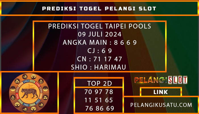 PREDIKSI TOGEL TAIPEI POOLS 09 JULI 2024