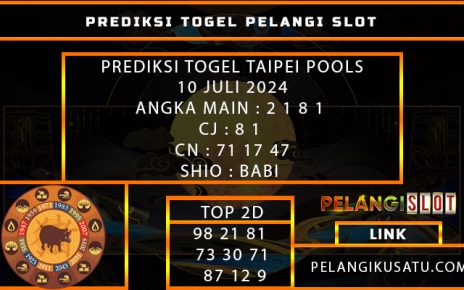 PREDIKSI TOGEL TAIPEI POOLS 10 JULI 2024