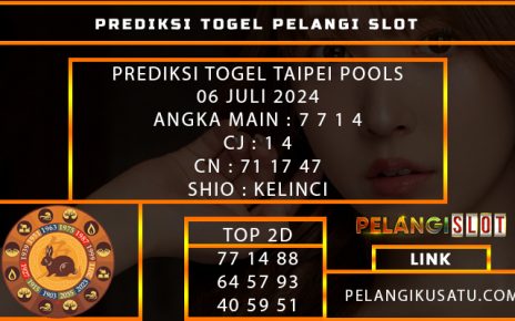 PREDIKSI TOGEL TAIPEI POOLS 06 JULI 2024