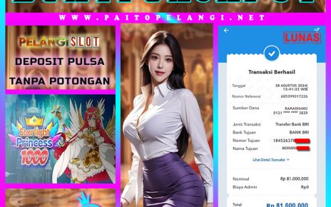 BUKTI JACKPOT SLOT PRAGMATIC 28 AGUSTUS 2024