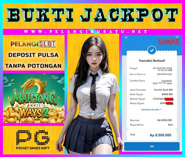 BUKTI JACKPOT SLOT PG SOFT 09 AGUSTUS 2024