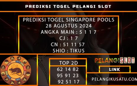 PREDIKSI TOGEL SINGAPORE POOLS 28 AGUSTUS 2024