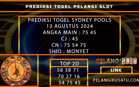 PREDIKSI TOGEL SYDNEY POOLS 13 AGUSTUS 2024