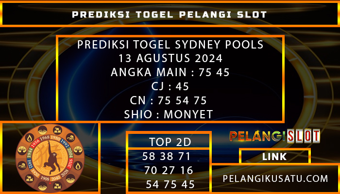 PREDIKSI TOGEL SYDNEY POOLS 13 AGUSTUS 2024