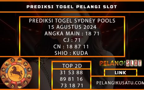 PREDIKSI TOGEL SYDNEY POOLS 15 AGUSTUS 2024